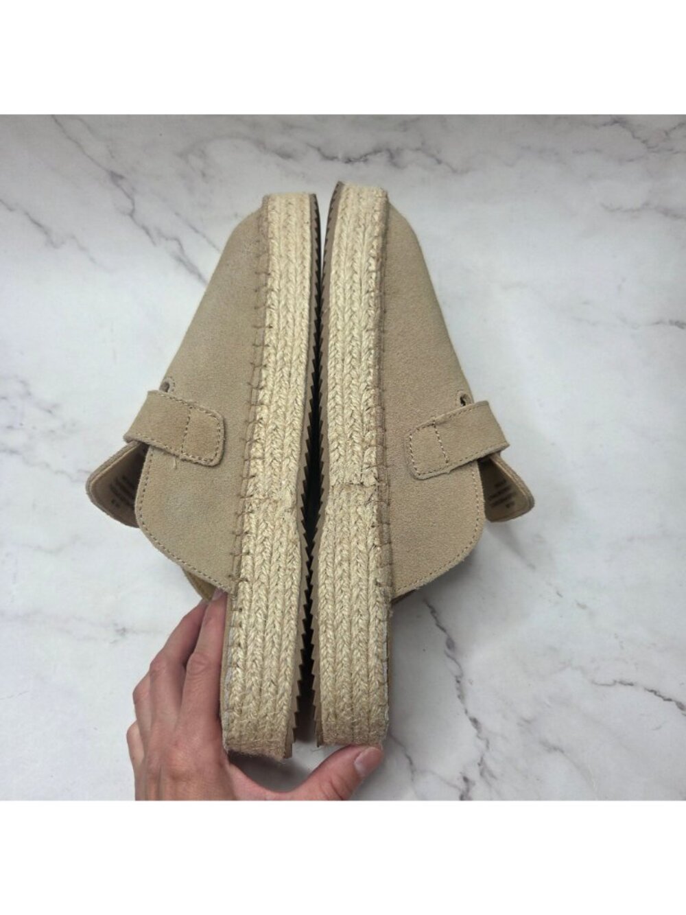 Haute Hippie Style Aria Suede Slip-On Clogs Espadrilles Flats Women's 10 - Picture 5 of 7